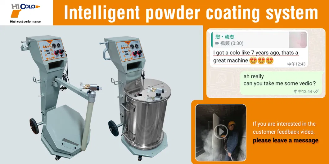 Colo-800d-L2-B Electrostatic Manual Spray Powder Painting Gun Coating Equipment for Car Rim